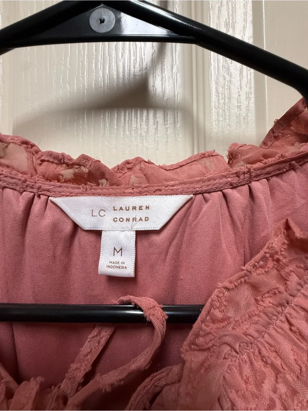 LC Lauren Conrad Dusty Rose Ruffled Lace Kids Dress
